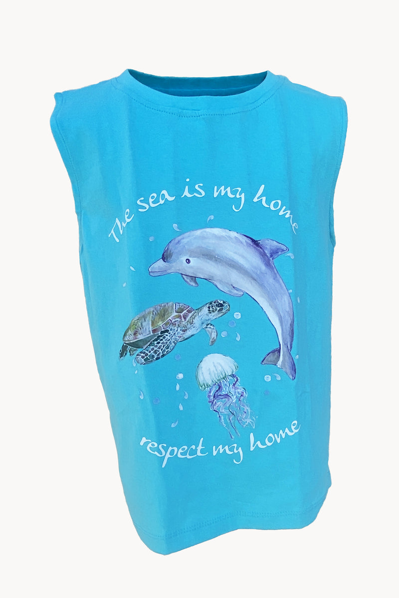 The sea is my home, respect my home