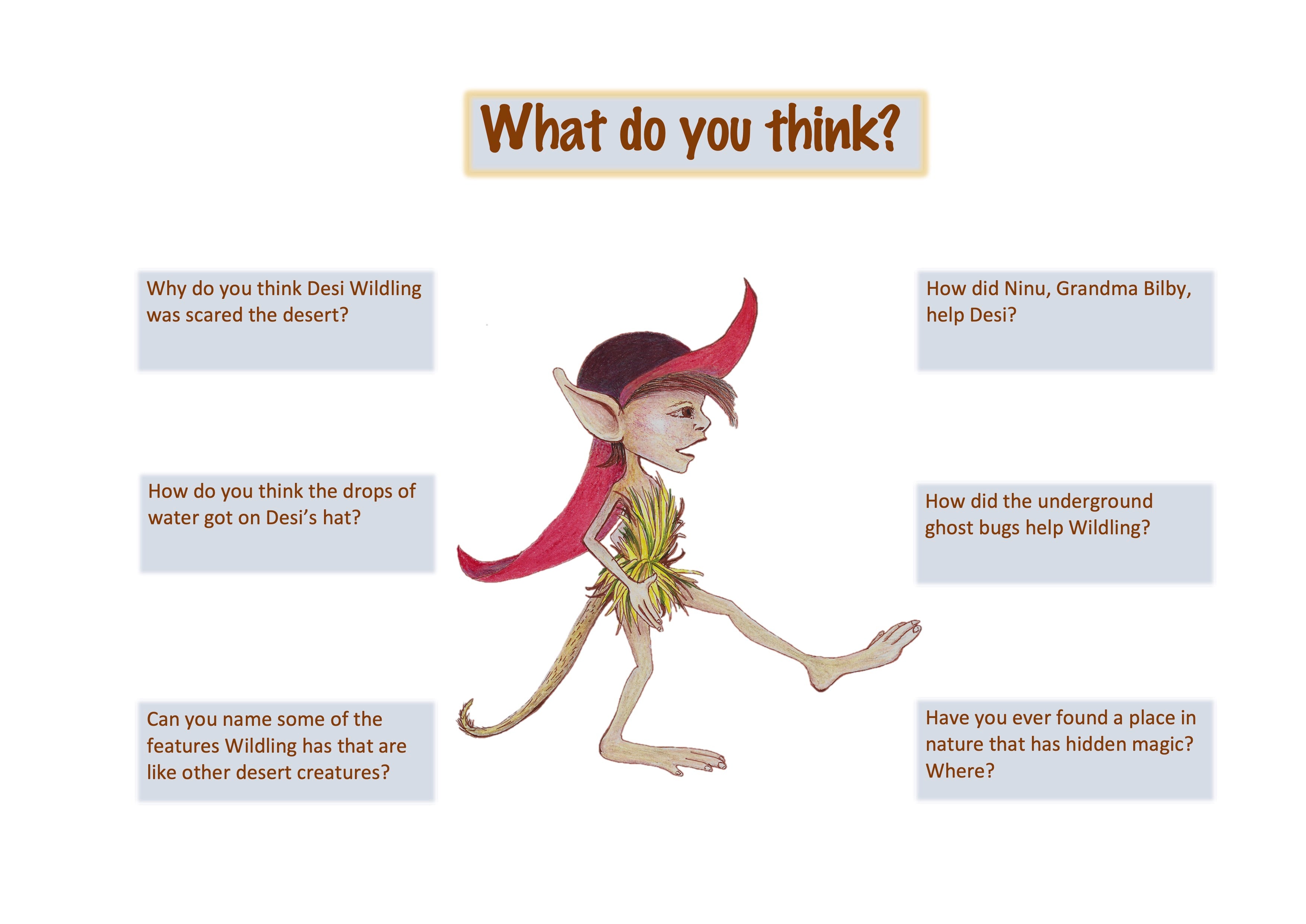 questions to stimulate discussion about creatures that live in the desert