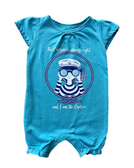 Girl Captain Baby Romper