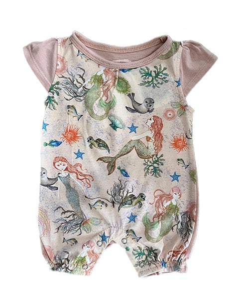 Mermaid Garden Baby Romper