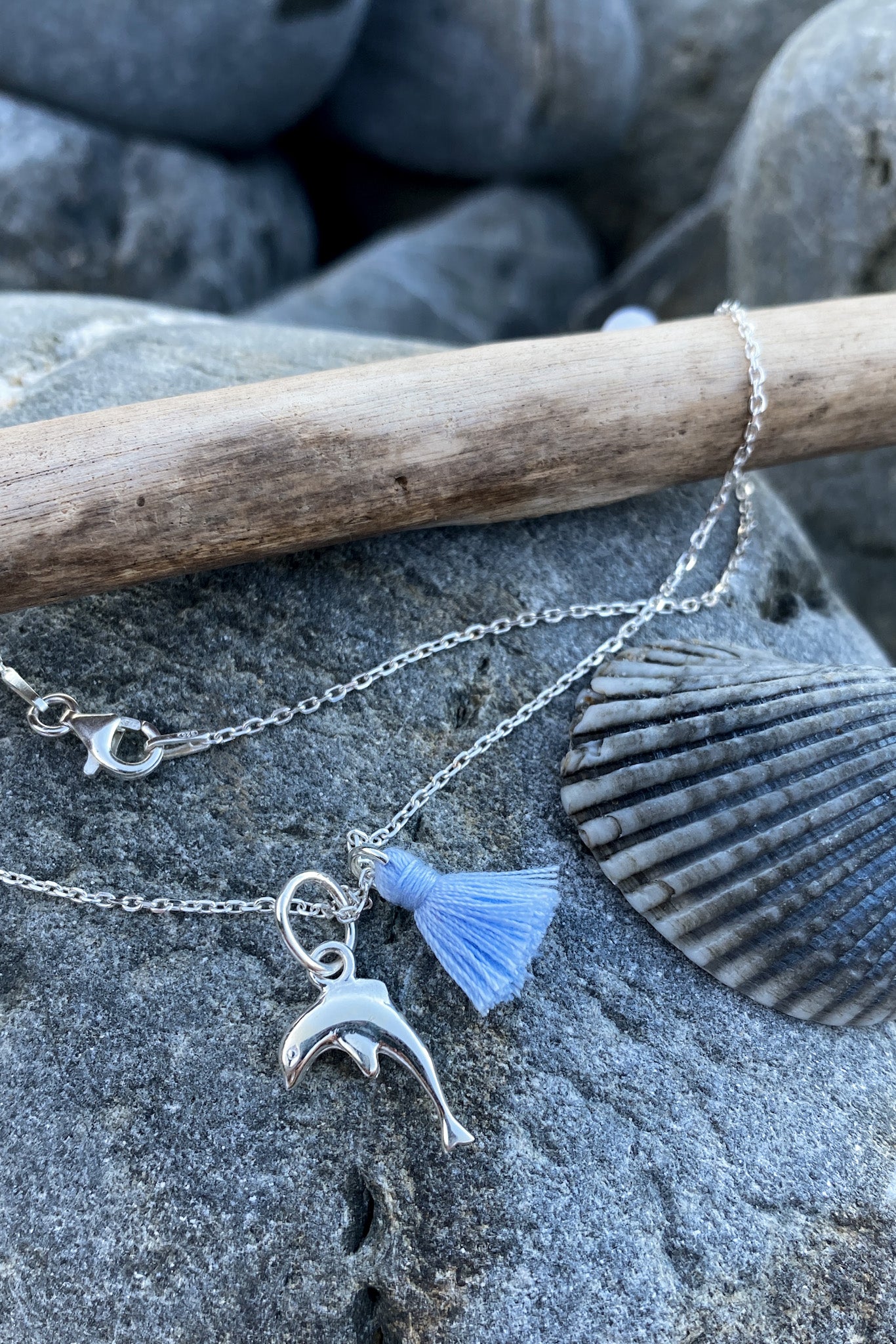 Dolphin tassel necklace