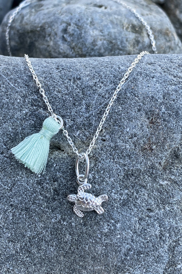 Turtle tassel necklace