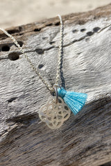 Mosaic tassel necklace