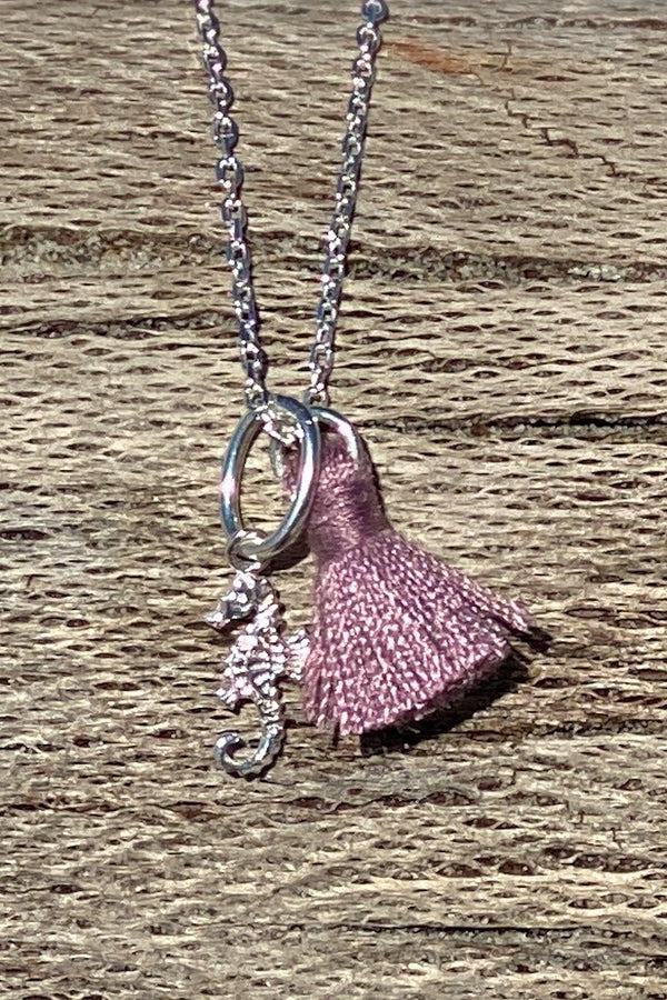 Seahorse tassel necklace